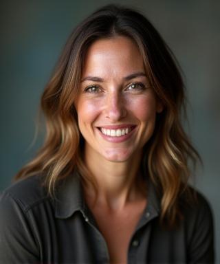 Professional headshot of Sofia Bianchi, climbing instructor at Verticale Italia